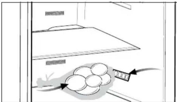 BEKO RDNE350K30WN - Recommendations for the fresh food compartment \*May not be available in all models - 1