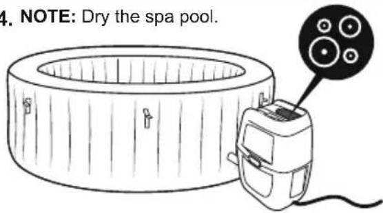 BESTWAY LayZSpa 60027 - DRAINING THE SPA - 3
