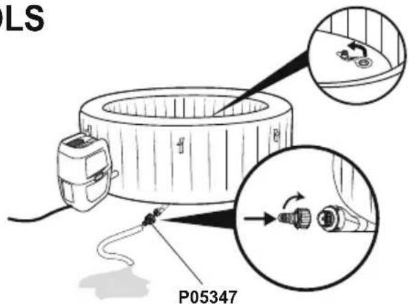 BESTWAY LayZSpa 60027 - ENTLEEREN DES WHIRLPOOLS - 2