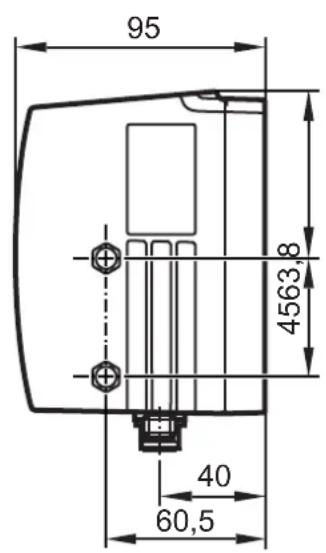 IFM O3D201 - Schéma d'encombrement - 2