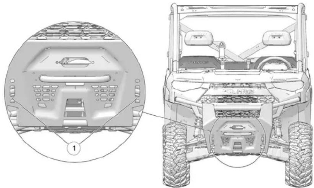 POLARIS Ranger XP 1000 EPS (2020) - EMPLACEMENT DE L'ARRIMAGE AVANT - 1