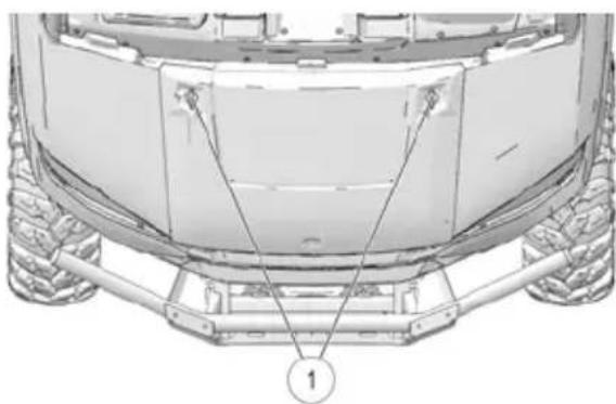 POLARIS Ranger XP 1000 EPS (2020) - LOQUETS DE CAPOT - 1