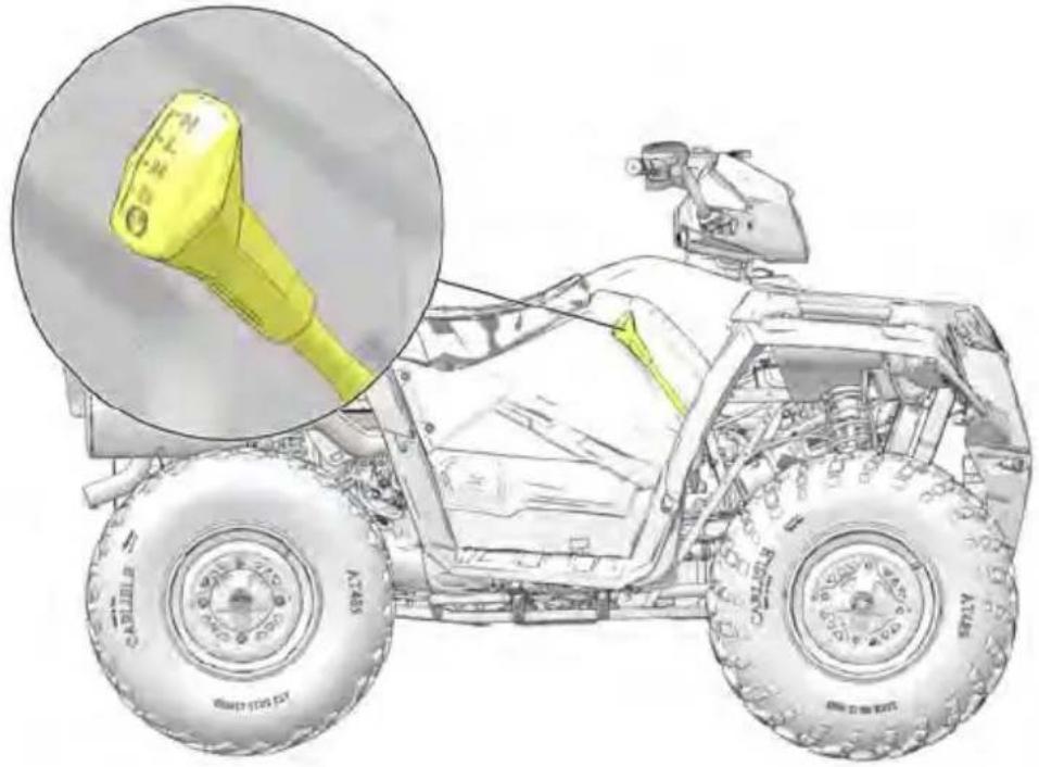 POLARIS Sportsman X2 570 EPS (2021) - SELECTIONR DE LA BOITE DE VITESSES AUTOMATIQUE - 1