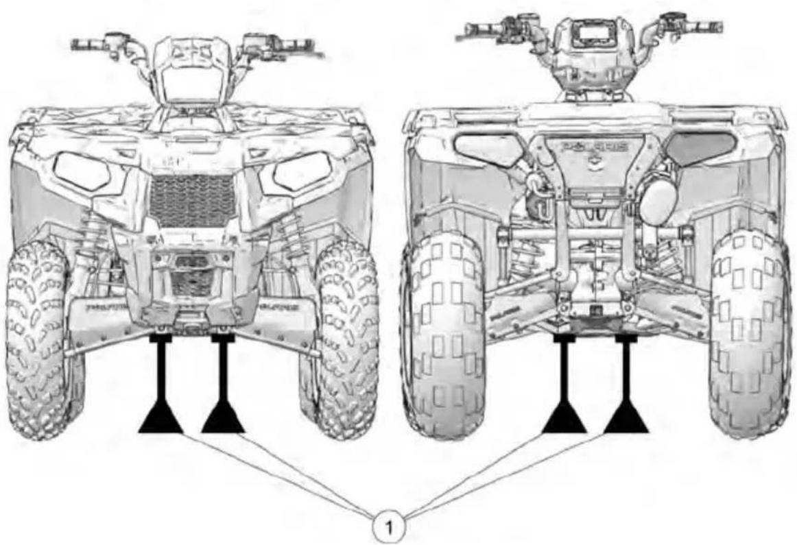 POLARIS Sportsman X2 570 EPS (2021) - ÉLÉVATION DU VÉHICULE POUR ENTRETIEN - 1