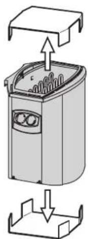 HARVIA Vega BX60E HBXE600400 - Fixation du poêle au mur - 1