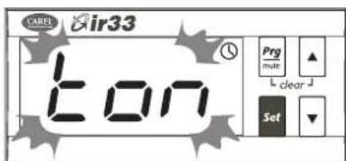 Carel ir33 - Configuration de l'heure d'allumage/ extinction - 1