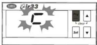 Carel ir33 - Test écran et clavier lors de la mise en fonctionnement - 1