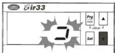 Carel ir33 - Test écran et clavier lors de la mise en fonctionnement - 4