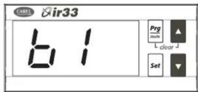 Carel ir33 - Procedure de visualisation des entrées - 1