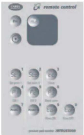 Carel ir33 - Activation/désactivation de l'utilisation de la télécommande - 1