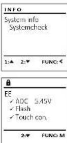 Burg Wächter CombiLine CL 410 E - Menyn Info/Systemcheck - 1