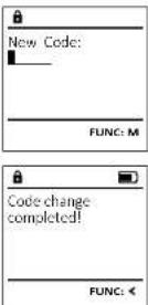 Burg Wächter CombiLine CL 410 E - Menu Změna kódu - 2