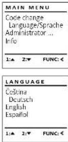 Burg Wächter CombiLine CL 410 E - Menu de idioma/language - 1