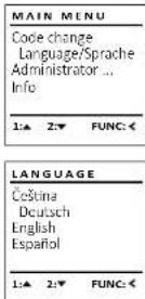 Burg Wächter CombiLine CL 410 E - Menu Taal/Language - 1