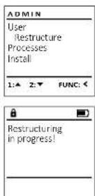 Burg Wächter CombiLine CL 410 E - Menu amministrazione / Riorganizzazione - 3