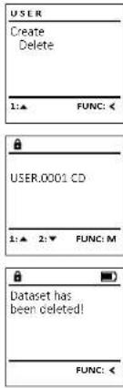 Burg Wächter CombiLine CL 410 E - Meniul Administrator/Utilizator/Stergere - 1