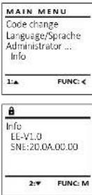 Burg Wächter CombiLine CL 410 E - Menu Info/Info système - 1