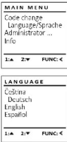 Burg Wächter CombiLine CL 410 E - Menu de Idiom/Language - 1