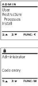 Burg Wächter CombiLine CL 410 E - Menu Administrateur/Installation - 1