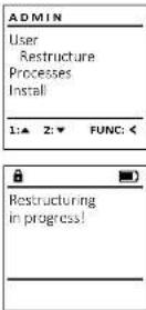 Burg Wächter CombiLine CL 410 E - Menu Adminstrator/Reorganisatie - 3