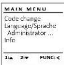 Burg Wächter CombiLine CL 410 E - Menu Administraor - 1