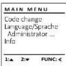 Burg Wächter CombiLine CL 410 E - Yönetici/Kullanic/Olustur menusu - 1