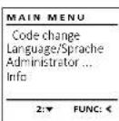 Burg Wächter CombiLine CL 410 E - Menu Změna kódu - 1