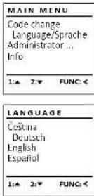 Burg Wächter CombiLine CL 410 E - Ponuka Jazyk/Language - 1