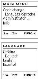 Burg Wächter CombiLine CL 410 E - Menu Jezyk/Language - 1