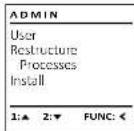 Burg Wächter CombiLine CL 410 E - Menu Administraator / Toimingud - 1