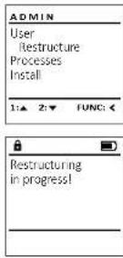 Burg Wächter CombiLine CL 410 E - Meniul Administrator / Programare / Reorganizare - 1