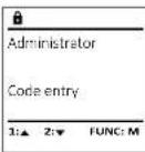 Burg Wächter CombiLine CL 410 E - Menu do Administador / Definições - 2