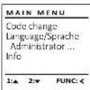 Burg Wächter CombiLine CL 410 E - Meniul Administrator - 1