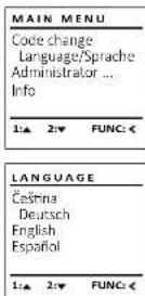 Burg Wächter CombiLine CL 410 E - Menu Langue/Language - 1