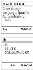 Burg Wächter CombiLine CL 410 E - Menu Informace/Informace o systemie - 1