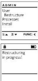 Burg Wächter CombiLine CL 410 E - Menu Administerateur/Reorganisation - 3