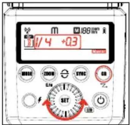Hähnel MODUS 360RT (Sony) - Setting flash output - 1