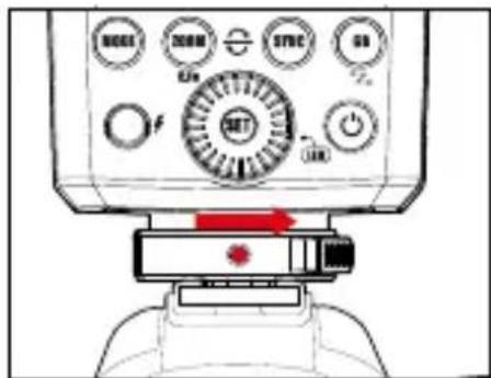 Hähnel MODUS 360RT (Sony) - Anbringen an der Kamera - 2