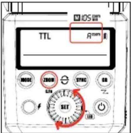 Hähnel MODUS 360RT (Sony) - ZOOM: Setting the Flash Coverage and Using the Wide Panel - 1