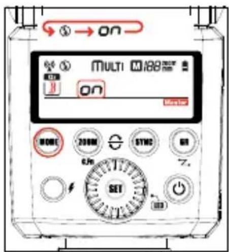 Hähnel MODUS 360RT (Sony) - Setting flash output/flash frequency/flash times - 1