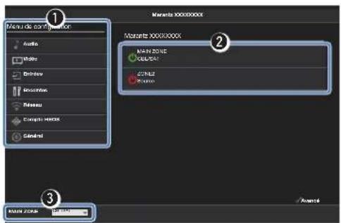 MARANTZ Cinema 60 - Contrôle de l'appareil à partir d'un contrôle Web - 1
