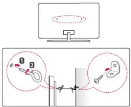 LG 55UH8500 - Fixation du téléviseur à un mur (facultatif) - 1