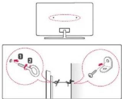 LG 55UH8500 - Securing the TV to a Wall (optional) - 1
