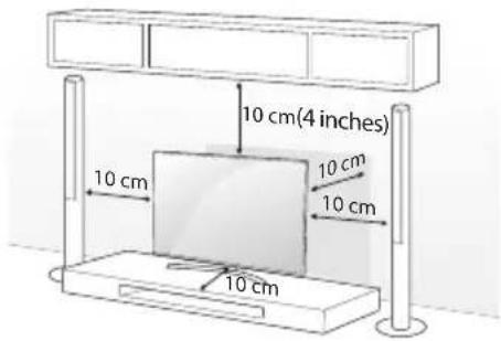 LG 55UH8500 - Mounting on a Table - 1