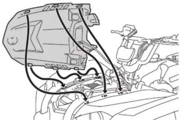 YAMAHA Kodiak 450 (2023) - Mise en place du cache - 2