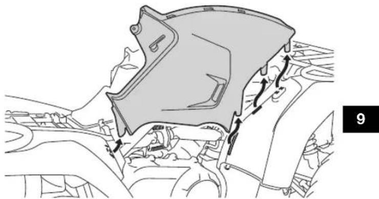 YAMAHA Kodiak 450 (2023) - Dépose d'un cache - 1