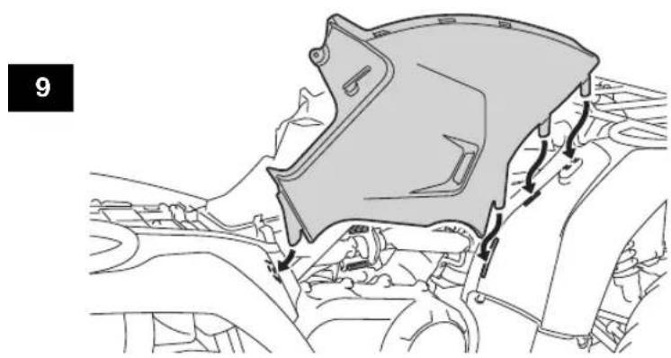 YAMAHA Kodiak 450 (2023) - Dépose d'un cache - 2
