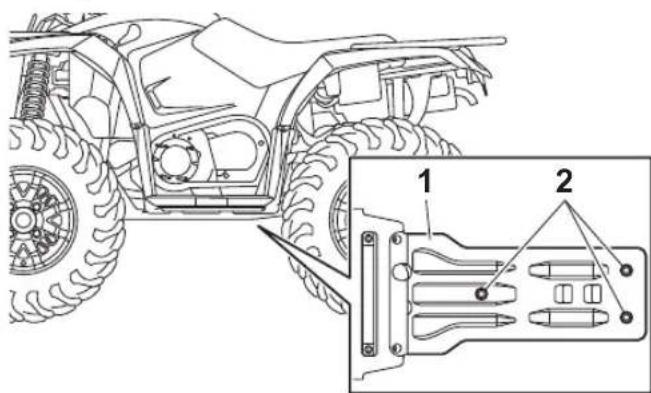 YAMAHA Kodiak 450 (2023) - Changement de l'huile de couple conique arrière - 1