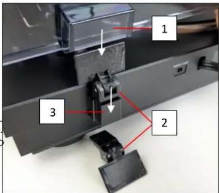DUAL CS 329 - Fixation du capot de protection - 1