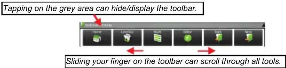 Nextbook 8 NX785QC8G - Using the Toolbar - 1